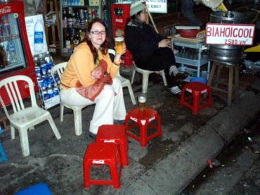 Pivní křižovatka v Hanoji