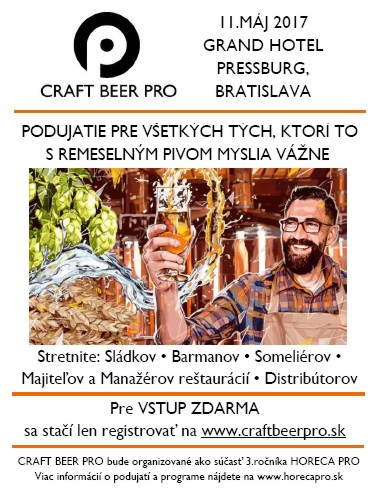 Pojeďte na Craft Beer Pro do Bratislavy