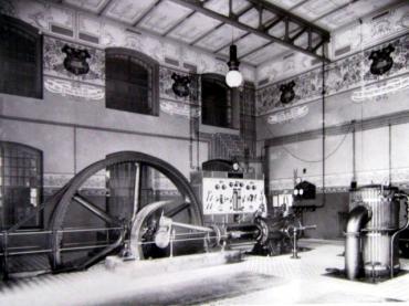Technické zázemí branického pivovaru kolem r. 1900 (foto: Josef Bruner-Dvořák, z archivu Pavla Scheuflera