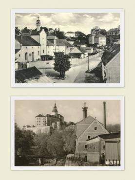 Sladovny bývaly a někde ještě stále jsou dominantami dané lokality - nahoře Lobeč, dole Frýdlant v Čechách (foto: archiv autora)