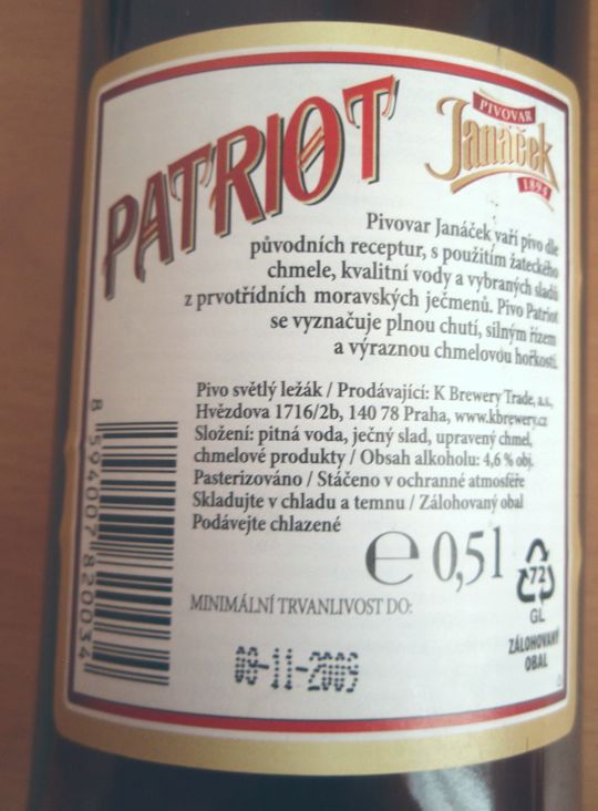 Výrobca: Janáček alebo K-Brewery group?