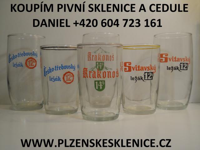 KOUPÍM PIVNÍ SKLENICE, CEDULE, LAHVE